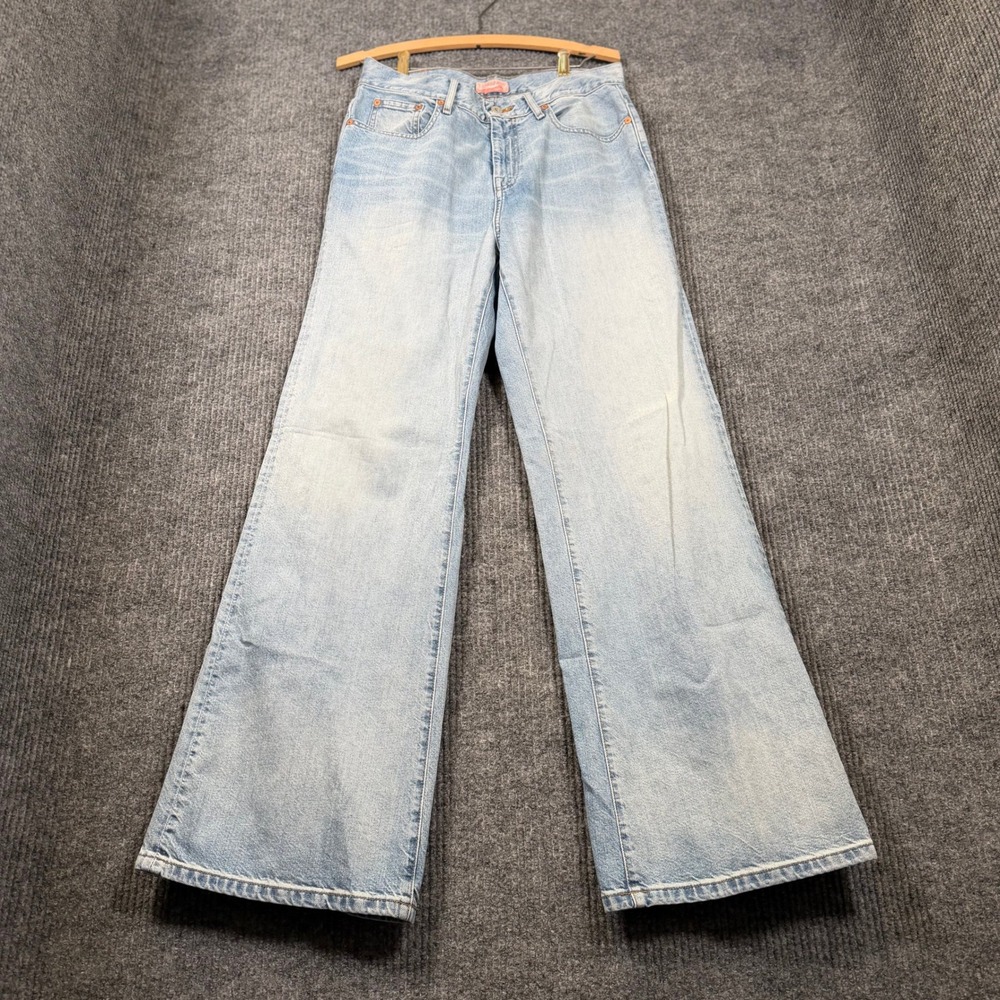 Sendero Provisions Co The Maria Jeans Women 28 Light Wash Wide Leg Retro Cowgirl